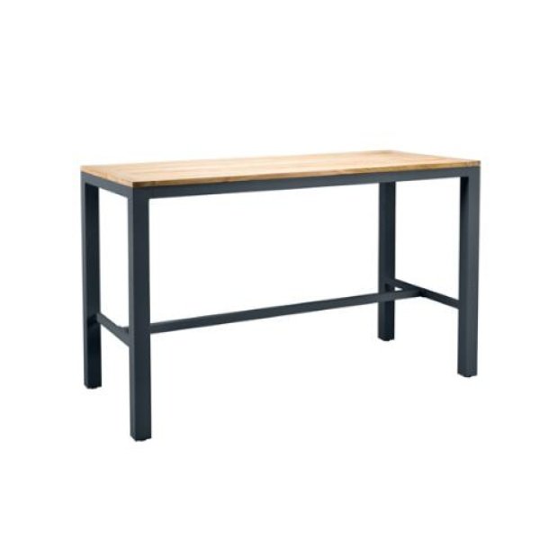Suns Monte Vari Bar Tafel Matt Royal Grey Met Teak Top 180 x 80 cm - Suns