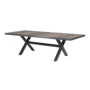 Tafel Castilla 2.0 Negro Buiten Tuin met kruispoot 243x103cm van Lesli Living