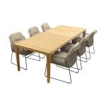 Taste Albano Taupe/antraciet / Liam tuinset - 240x100 cm.
