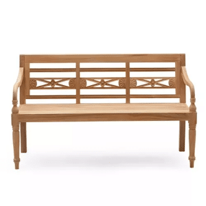 Teak Stationsbank 150 cm - Buitengewoon de boet