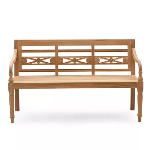 Teak Stationsbank 150 cm - Buitengewoon de boet