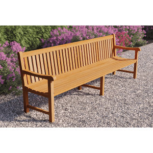 Teak parkbank Norwich 300x91 cm