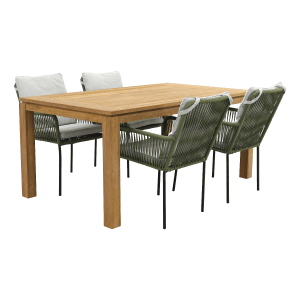 Teresa green/Rome brown 170 cm. tuinset - 5-delig