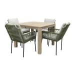 Teresa green/Rome grey 100 cm. - tuinset 5-delig