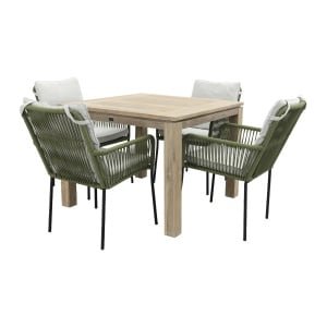 Teresa green/Rome grey 100 cm. - tuinset 5-delig