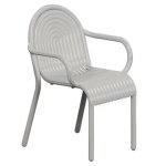 Tom Dixon Groove tuinstoel met armleuning Putty