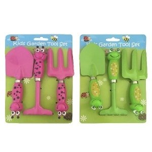 Tuinset Kikker OF Bij 3-delig Assorti
