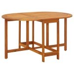 Tuintafel 130x90x72 cm massief acaciahout