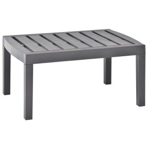 Tuintafel 78x55x38 cm kunststof mokka
