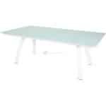 Tuintafel Breeze aluminium/glas wit - Tuintafel Breeze 260 x 110 x 76 cm