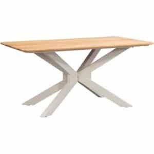 Tuintafel Perpignan - zand/metaal - 75x160x90 cm - Leen Bakker