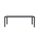 Tuintafel Savoie - aluminium/glas antraciet - 75x215x90 cm - Leen Bakker