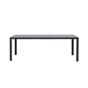 Tuintafel Savoie - aluminium/glas antraciet - 75x215x90 cm - Leen Bakker