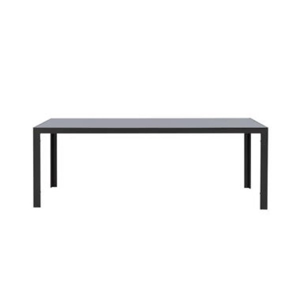 Tuintafel Savoie - aluminium/glas antraciet - 75x215x90 cm - Leen Bakker