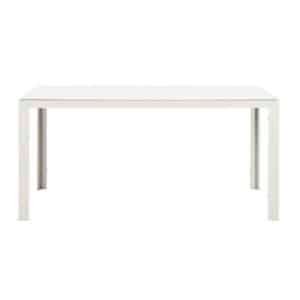 Tuintafel Savoie - aluminium/glas zand - 75x160x90 cm - Leen Bakker