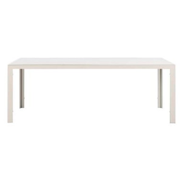 Tuintafel Savoie - aluminium/glas zand - 75x215x90 cm - Leen Bakker