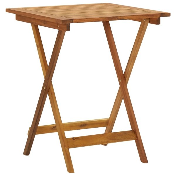 Tuintafel inklapbaar 60x60x75 cm massief acaciahout