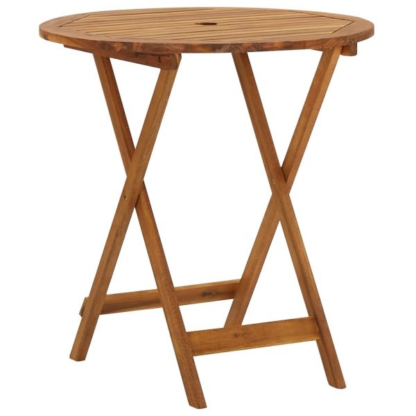 Tuintafel inklapbaar 70 cm massief acaciahout
