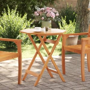 Tuintafel inklapbaar 70x75 cm massief acaciahout