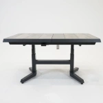 Uittrektafel verstelbaar Castilla Negro 143/183x88x54/74cm