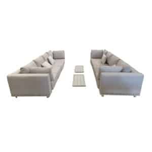 Vallon loungeset salix 360x100 cm inclusief flax beige kussens AW - Yoi