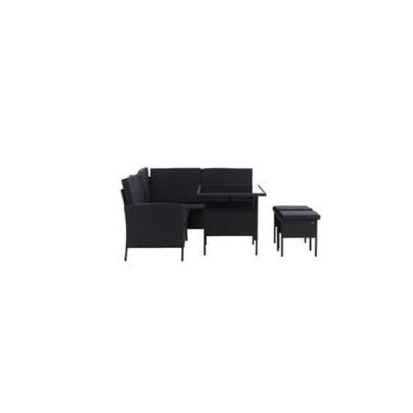 Venture Home Knock Hoekbankset - Zwart