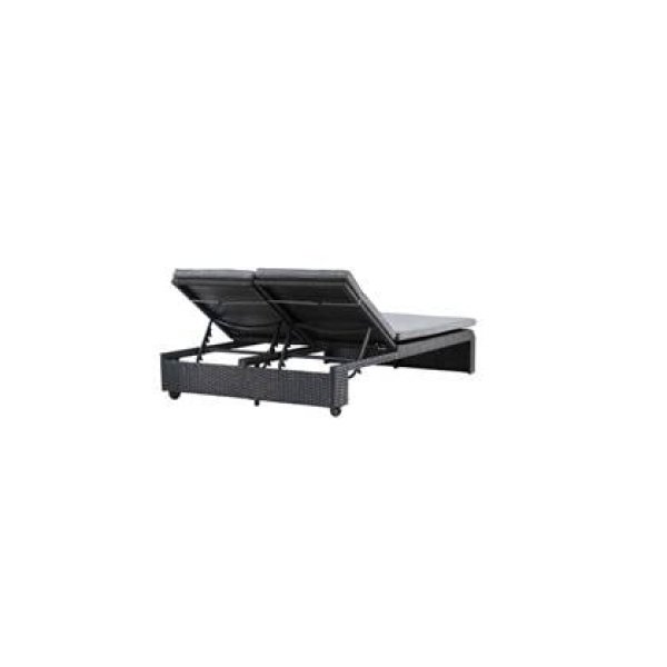 Venture Home London Zonnebed 196 x 32 x 119 - Zwart