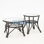 Vita Lester bijzettafel set zwart