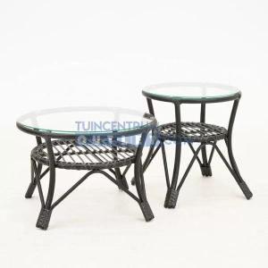 Vita Lester bijzettafel set zwart