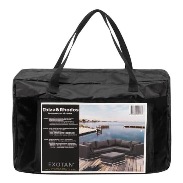 WOOOD Beschermhoes Rhodos Loungeset - Zwart