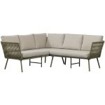 WOOOD Claunk Loungeset - Metaal - Groen|Zand - 69x180x180