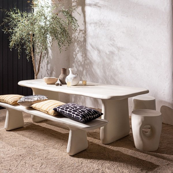 WOOOD Organische Eettafel Loggia 240 x 100cm - Naturel