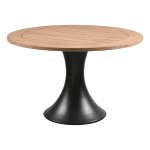 WOOOD Outdoor Ronde Eettafel Charley Teakhout, 122cm - Naturel