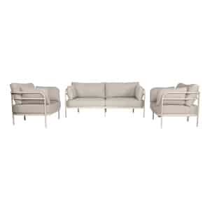 Zuiver Loungeset Vista 2-zits bank en 2 fauteuils - Beige