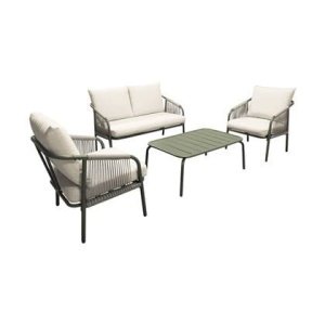 sweeek - Loungeset van staal, 4 personen