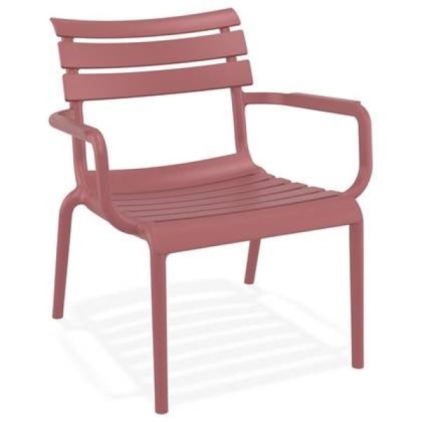 ALTEREGO AROMA Tuinstoel met armleuningen - Rood