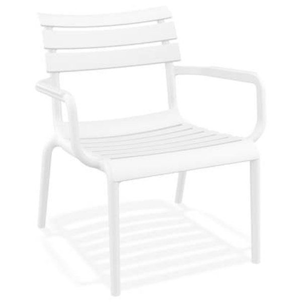 ALTEREGO AROMA Tuinstoel met armleuningen - Wit