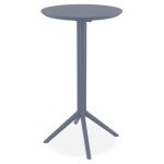 ALTEREGO GIMLI 60 BAR Opvouwbare hoge tafel - Grijs