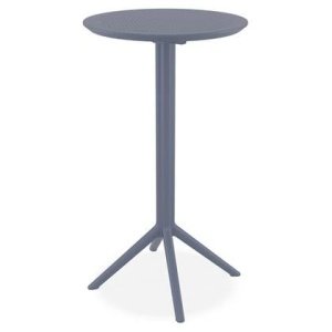 ALTEREGO GIMLI 60 BAR Opvouwbare hoge tafel - Grijs