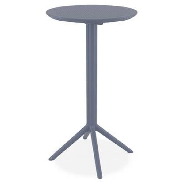 ALTEREGO GIMLI 60 BAR Opvouwbare hoge tafel - Grijs