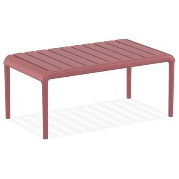 ALTEREGO SIDONY XL Lage tafel - Rood