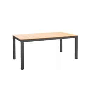 Arashi dining table 169x90cm. alu dark grey/teak - Yoi
