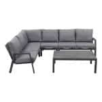 Azoren/Atlanta loungeset - antraciet - links & rechts