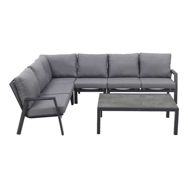 Azoren/Atlanta loungeset - antraciet - links & rechts