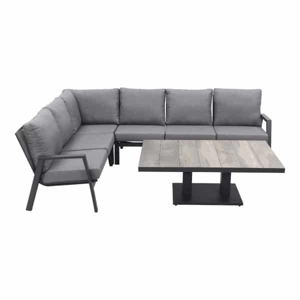 Azoren/Jersey loungeset - met verstelbare tafel - links & rechts