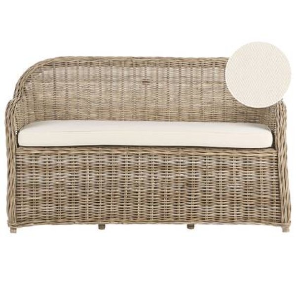 Beliani - SUSUA - 2,5-zitsbank - Natuurlijk - Rotan Beliani - SUSUA - 2,5-zitsbank - Natuurlijk - Rotan