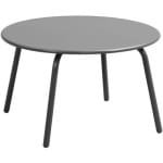 Bijzettafel Montreal - antraciet/metaal - 36xØ60 cm - Leen Bakker