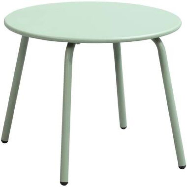 Bijzettafel Montreal - groen/metaal - 40xØ50 cm - Leen Bakker