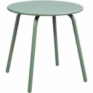 Bijzettafel Montreal - groen/metaal - 45xØ45 cm - Leen Bakker