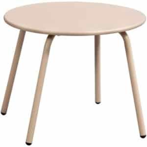 Bijzettafel Montreal - zand/metaal - 40xØ50 cm - Leen Bakker